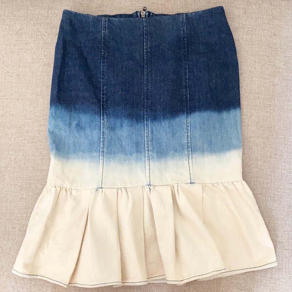 ❤️… Anthropologie PJK PATTERSON J KINCAID Denim Flare Skirt